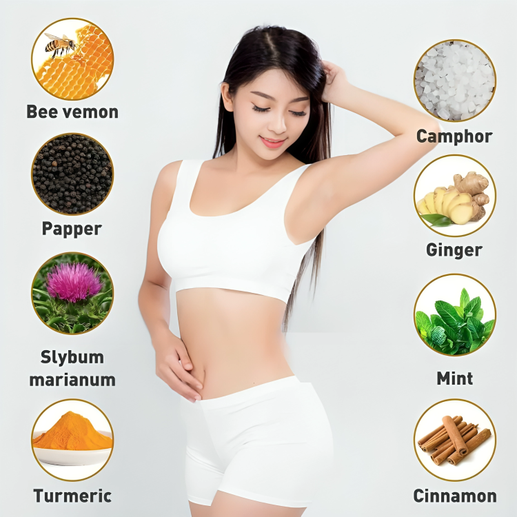 Bee Venom Lymphatic Drainage & Slimming Foot Patches (20pcs) For 20 Day