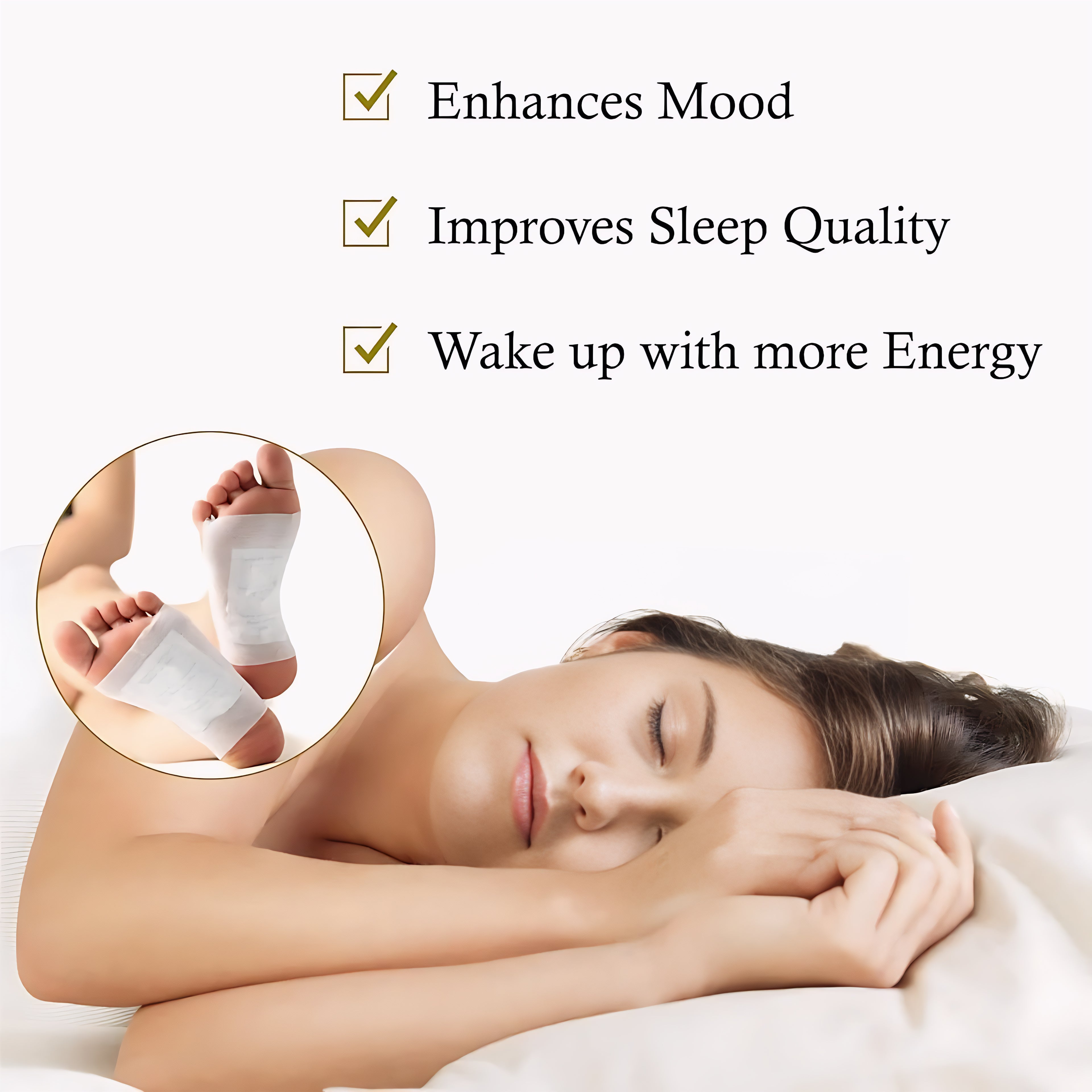 Bee Venom Lymphatic Drainage & Slimming Foot Patches (20pcs) For 20 Day