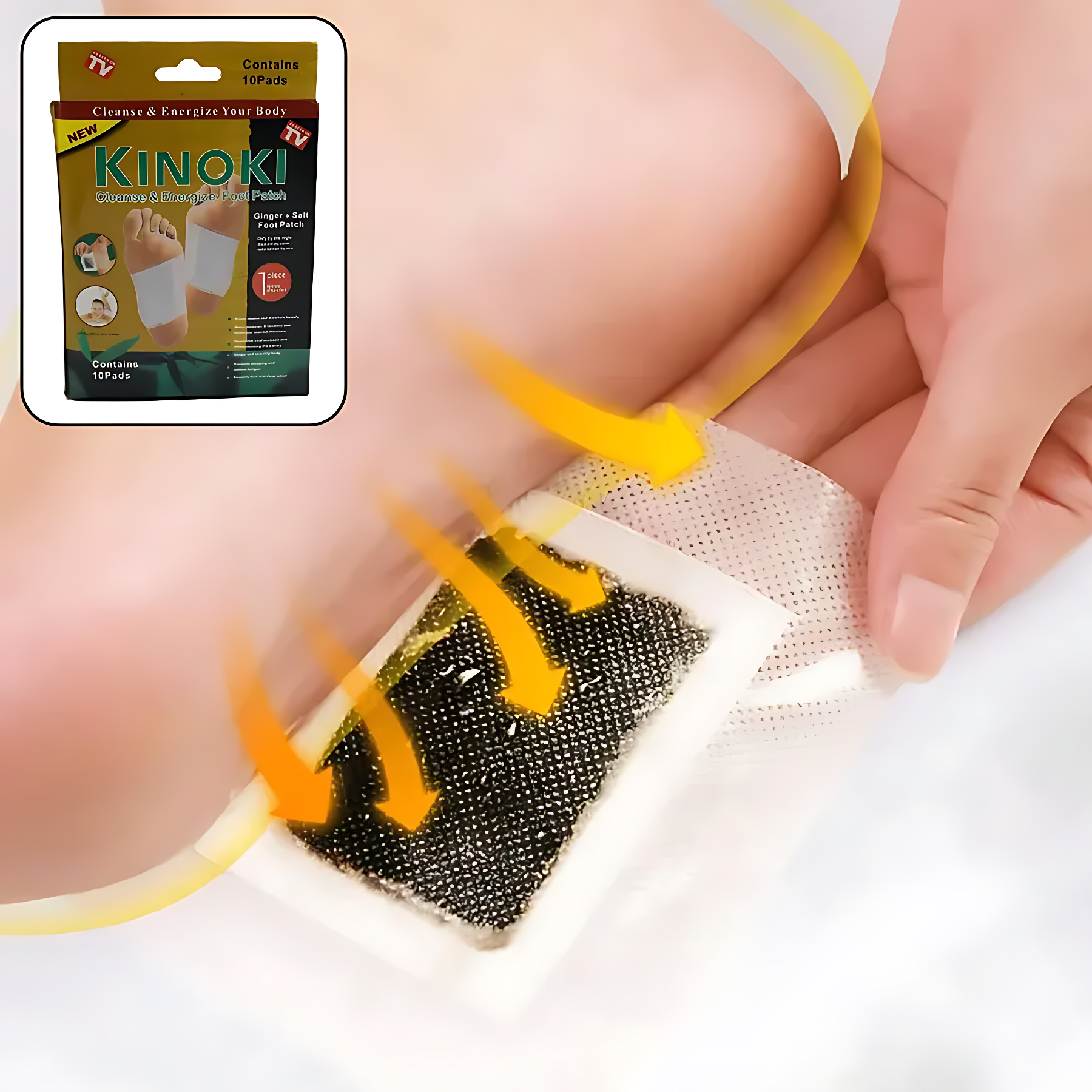 KINOKI Cleansing Detox Foot Pads, (20pcs) For 20 Day