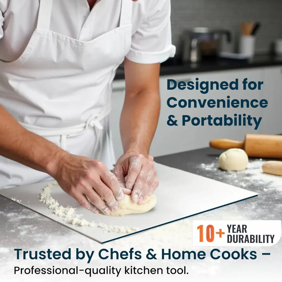 Premium Stainless Steel Chopping Board Non-Slip, Rust-Proof