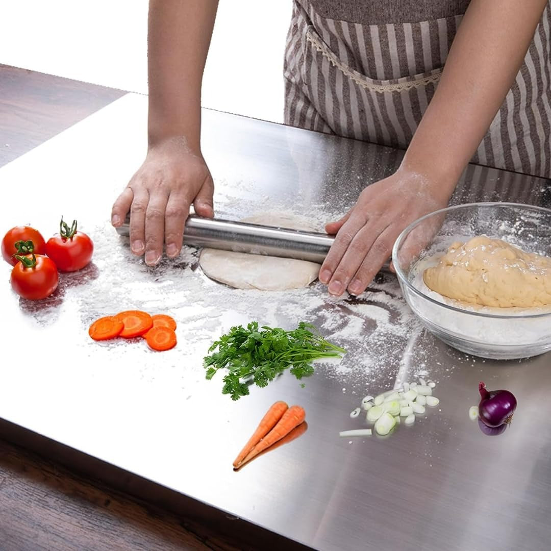 Premium Stainless Steel Chopping Board Non-Slip, Rust-Proof